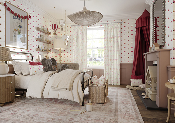 May Day, Balloons Brights - Made to Measure Curtains - Image 7